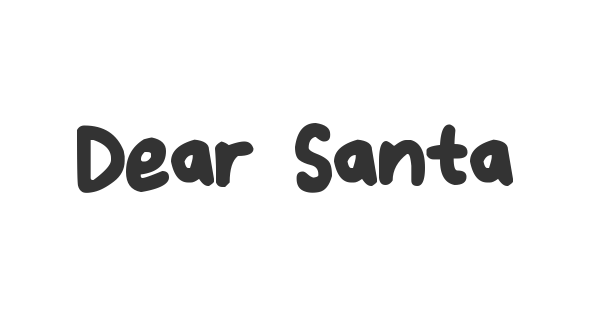 Dear Santa font thumbnail